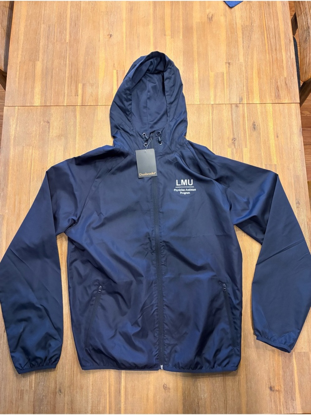 Lincoln Memorial University (LMU) PA Program Navy Blue Windbreaker Jacket Med